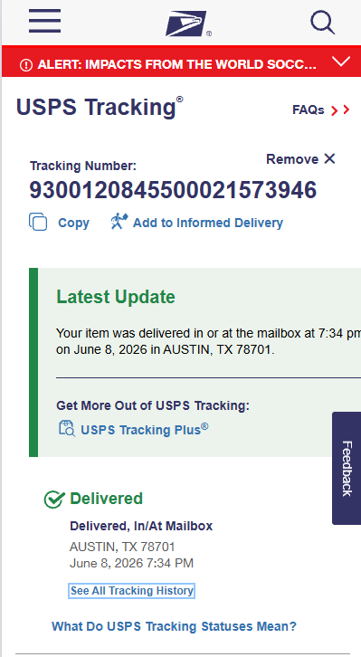 Delivery Proof Confirmation 14