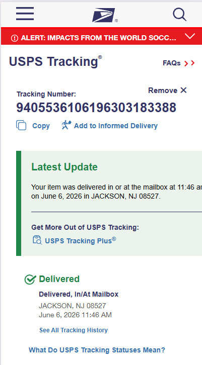 Delivery Proof Confirmation 12